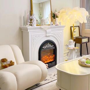 复古壁法炉式美仿真火焰欧式玄关取暖壁炉柜民宿装饰电视柜式756