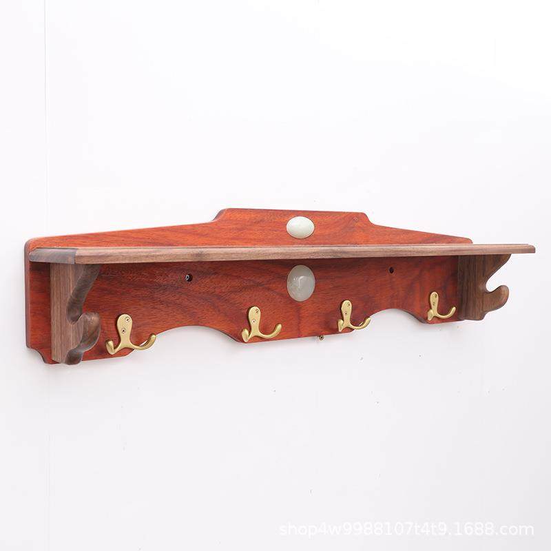 木质挂衣壁挂墙上TTqmhhxq客厅置架物衣架古钩风卧室帽门后多功能