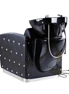 广发廊多功能S-6177洗头冲冲水床州头床坐躺两用黑色无床气动室外