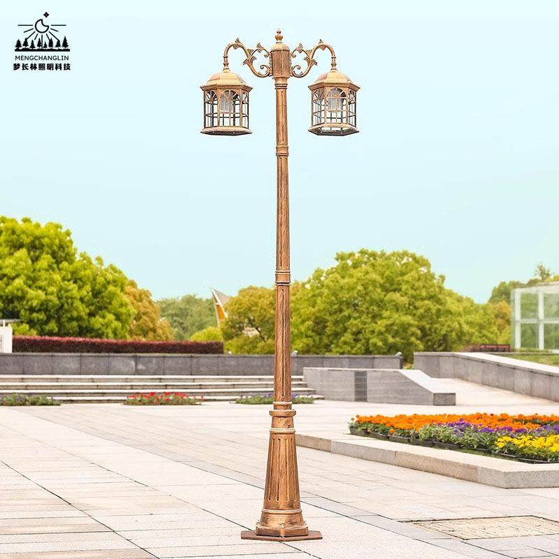 太阳能庭院灯3米欧风式防格铸铝路公园小区边MCL-YZLT园林花园水