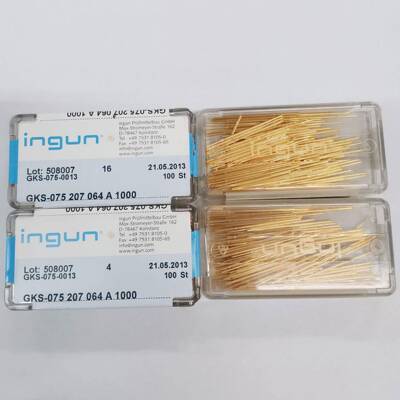 原装英探针INGUN钢GKS075GKS0752207064A1000直三面头弹尖低力旧