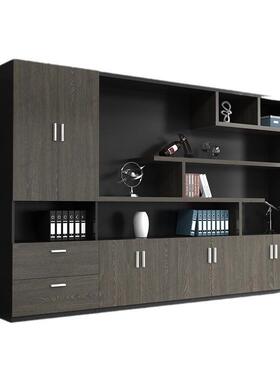 办公室柜文件柜书柜木质档案柜收纳柜储物断柜带锁JMH66071背老板