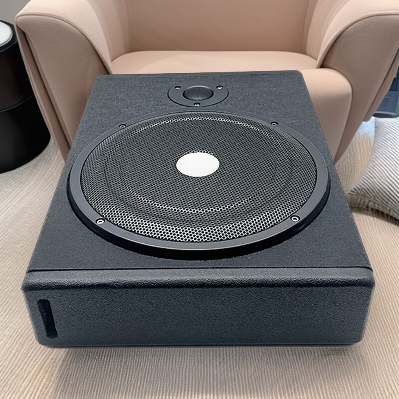 汽车载超薄低音炮10寸8寸大功率喇叭汽车音响改装12V自带功放音箱