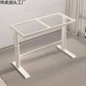 电竞升降桌腿支架子加粗脑SFJ书铁艺桌金属腿桌脚架子电桌架底座