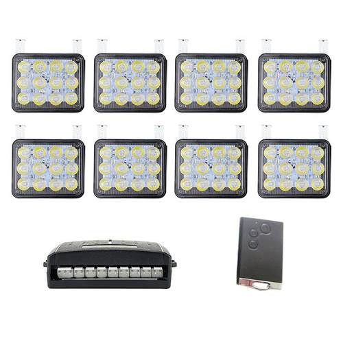 ：遥控汽车LED爆闪频闪警示灯工程车侧边改装灯34CS-T8