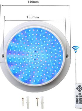 外贸爆款全灌胶防水密封泳池灯明装壁挂式带遥控25W12V24V