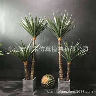 仿真剑麻剑兰盆栽龙舌兰北欧室内装饰摆设盆景直销