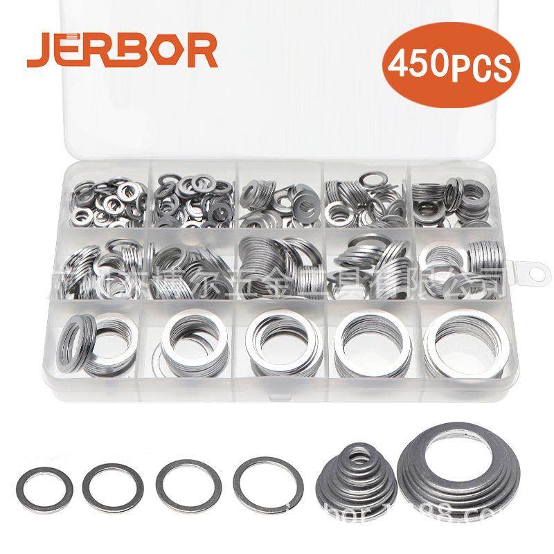 450PCS盒装铝垫片O型密封平垫圈圈优质耐高温铝垫圈,农用物资,其他肥料,淘宝优惠券,粉丝福利购,淘宝优惠卷