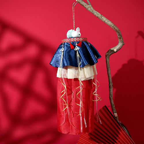 兔年汉服长版灯笼拍照跳舞道具宫灯宋制明制绛纱灯手工过新年复古