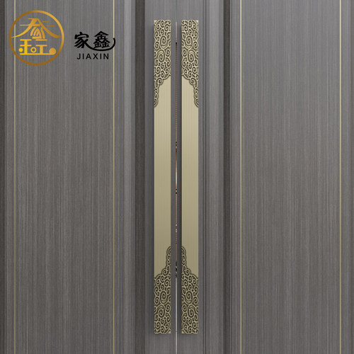 明装仿古铜大门拉手定制豪华酒店推拉玻璃门把手会议厅包厢门拉手