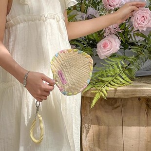 多巴胺蒲扇便携手摇老式 扇子夏天耐用手工编织芭蕉扇挂件照道具