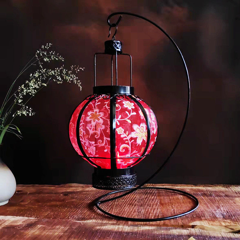 中式创意复古小灯笼室内桌面摆件房间布置床头灯餐厅咖啡厅装饰灯