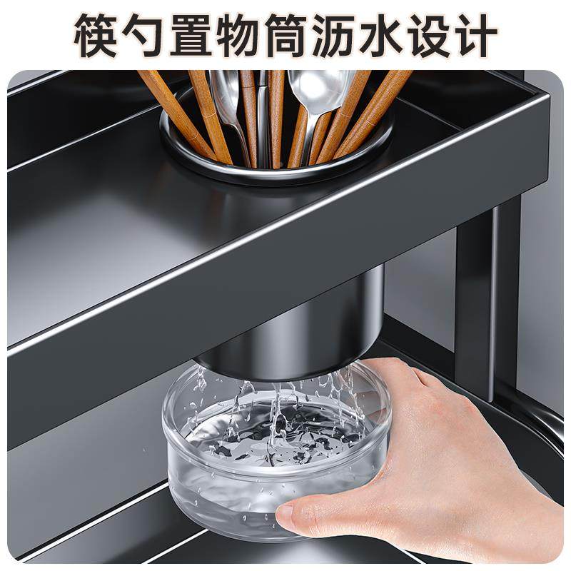 置F77MJ59S物架层收纳架厨房多功能物架厨房收多用品置纳不锈架子