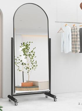 品质万向轮地全身可LRW移镜动试衣镜子服装店穿衣镜舞蹈室落直播