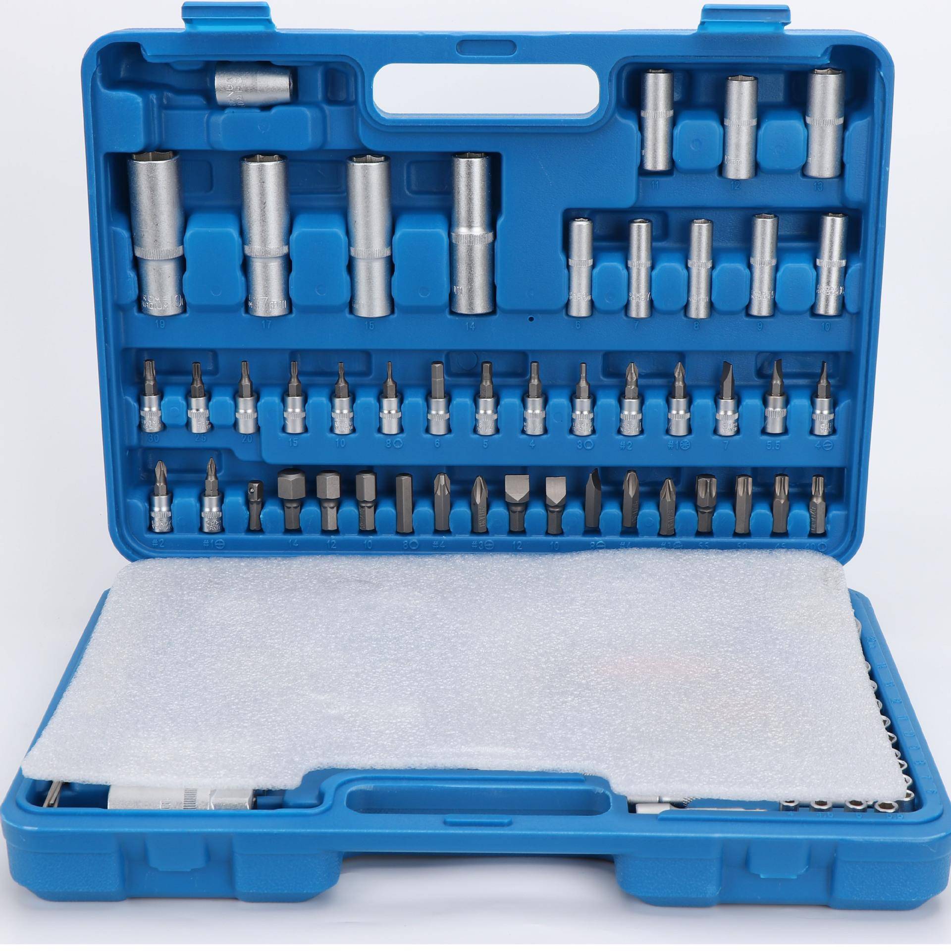 94pc棘轮扳手套装汽修汽保随件车筒工具箱9RSO4套套组套雾面组套