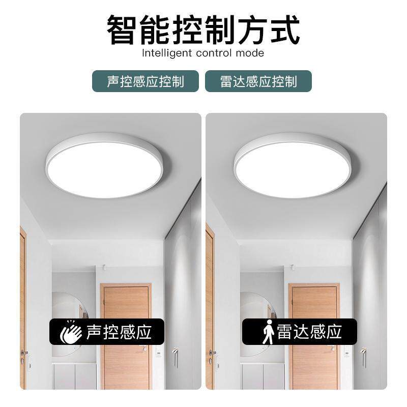 感应吸顶灯楼梯DBE走道灯楼道廊灯红外人体雷过达感控应灯智能声