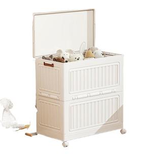 物加厚多功能卧室衣物防尘用收纳折叠收纳箱429家儿童柜玩具移动