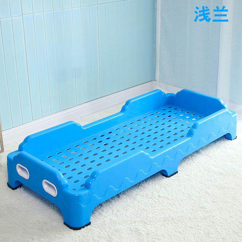 幼儿园床专用午睡床加厚塑儿童塑料宝宝床午休床婴厂家直供注一体