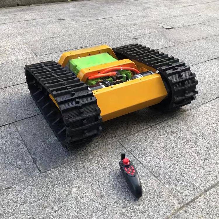 遥控电动底盘盘小橡胶YXU履带车机链轮直流电驱动智能机型器人底