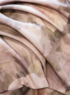 新款高AL101156端长轻毛绒棉磨四件套纯棉法式风花卉全棉数码印花