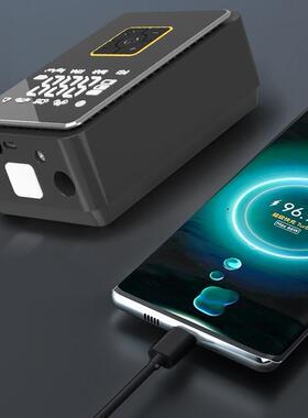 便无线携迷你车无载充气泵TTK式自行电动气泵手持线充电数显