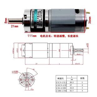 大12V行达星减速电调机15Ｗ慢速马24Ｖ低速直流电HJP动机速扭力电