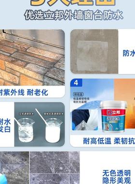 透明防水台外墙窗聚氨酯防水涂料面水漏水补墙漏ALG防晒防胶