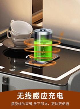 智能床线头柜简WVB网红现代多功约能带灯无感应充电卧床室轻奢边