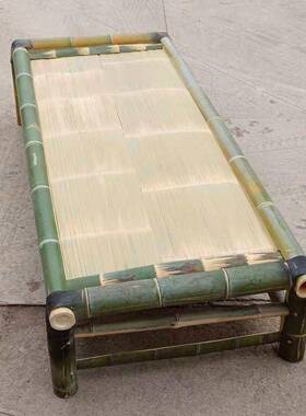 竹床老式纯手工凉床户外竹长条凳湖南楠竹制人作79300竹单人床成