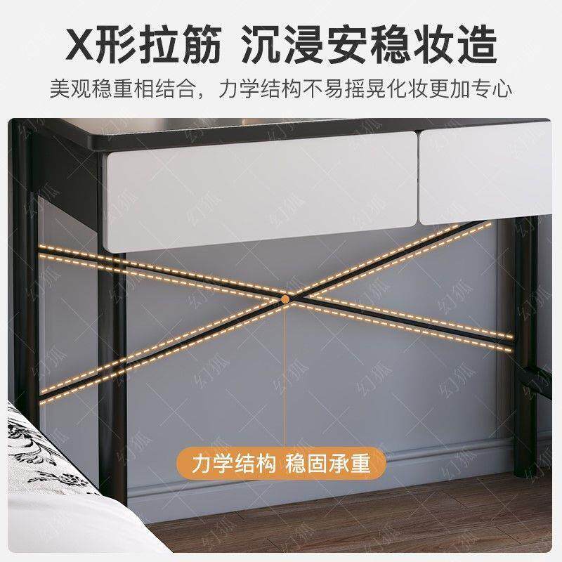 欧式妆台柜现代简纳约化妆桌子梳妆CSW化小户型出租屋卧台室收一