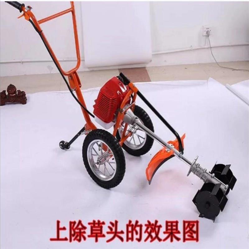 手推车式锄草机草机旋耕翻土机割打草机冲程草CHX坪推车四机式松