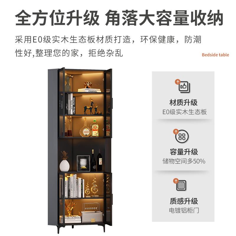 制玻璃转角柜实墙角柜三角形架木849角落储柜物客厅定拐角柜餐边