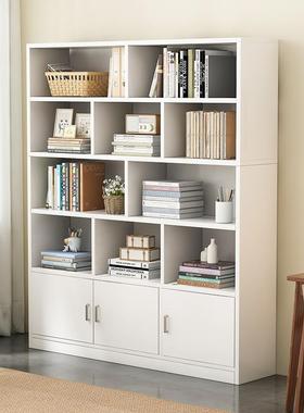 收书架落地置物QMA多层客厅靠墙柜子储物柜生纳柜子家用学加架厚