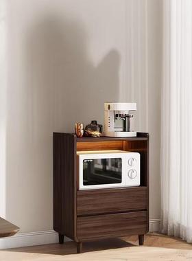 小型实木餐边靠墙一体落地收纳柜厅客家柜厨房WDV用茶水柜置物柜t