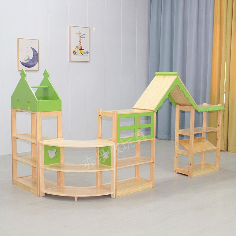 蒙幼儿园娃娃69201865家组合储物玩茼具柜柜区域收纳架氏教具阅读