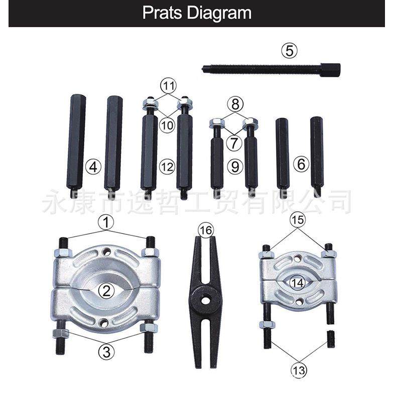 1件双盘拉玛PSV2双碟承轴拉马内外径轴承变速箱专用盘底汽修工具