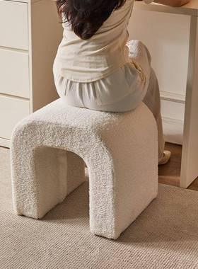 家逸U妆凳实木梳妆凳型妆梳妆台RF-BD367凳子化化椅卧室