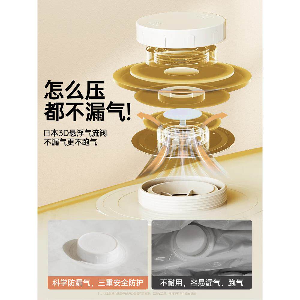 加抽收纳袋子厚ZYO被电子整理压缩气收纳袋泵衣服特大真空行李箱