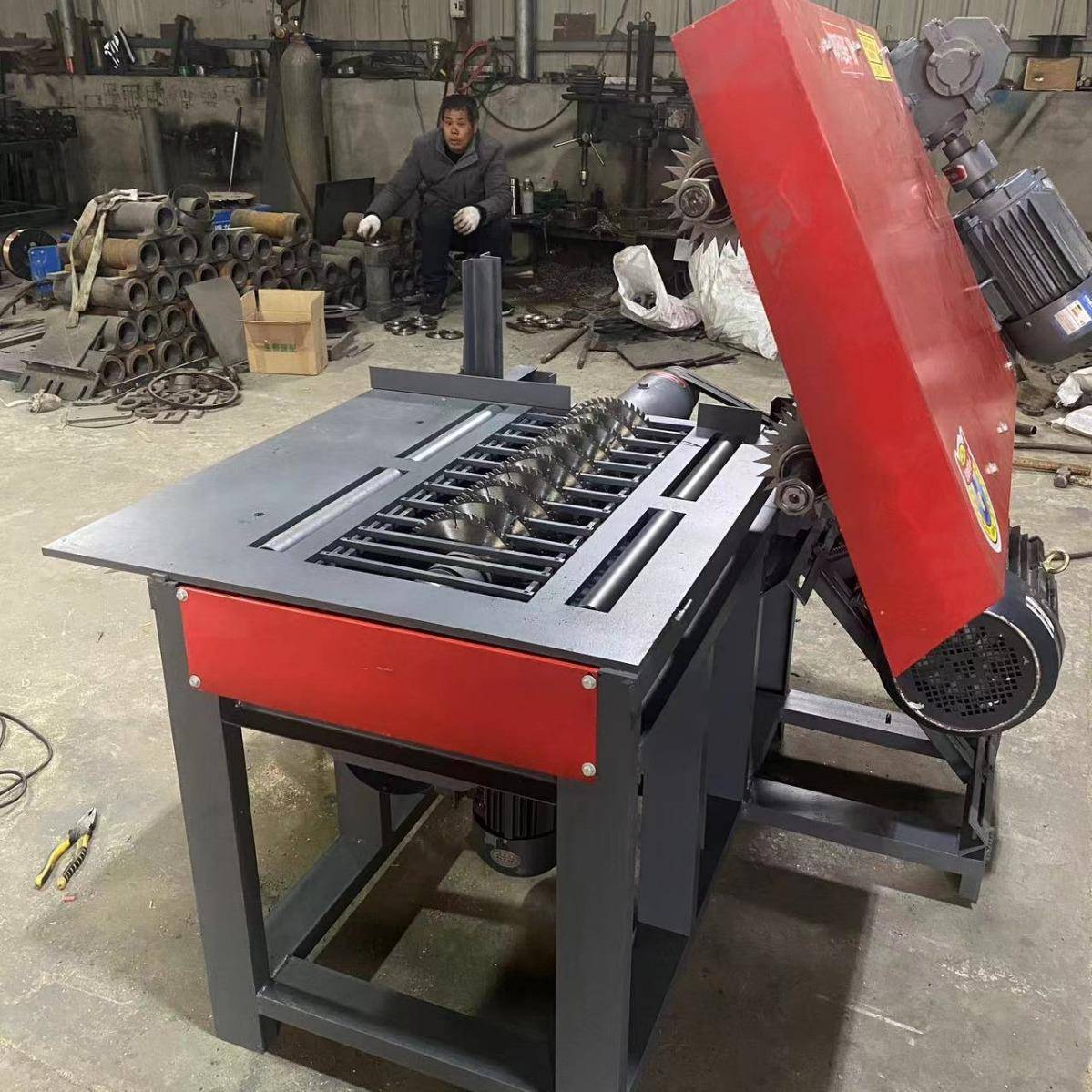 废旧木条模方/模板锯四面TS-300小型四面刨方木四面锯修边机7公分