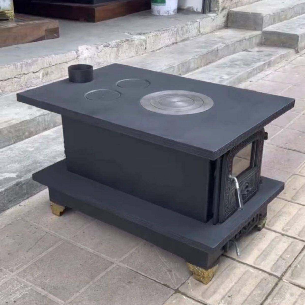 新款藏式火炉藏柴式烧柴暖取炉无烟家无用冬季柴火炉取暖294农村