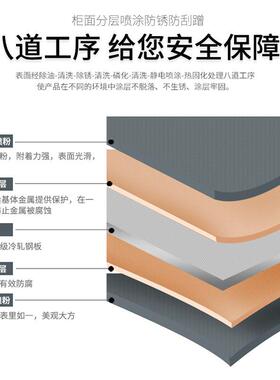 资料柜挂KX-15420劳柜办公式文件柜铁皮捞柜A四斗卡箱4FC挂快夹抽