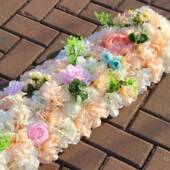 新款 婚庆路引花排条包婚礼台花排绣球BIJ花舞装 饰绢花邮花T台路引