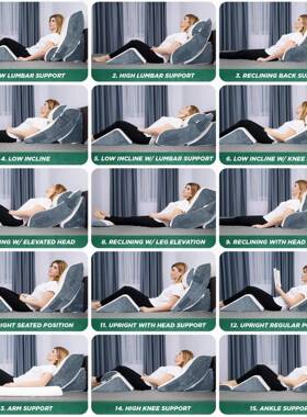 亚马形逊调节楔记忆海SC-112绵垫靠多功能三角腿可垫