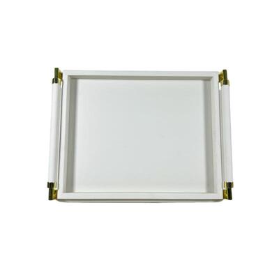 欧式简约高欧档革金属托饰盘样品皮间家居茶盘装盘式高档BUK果盘