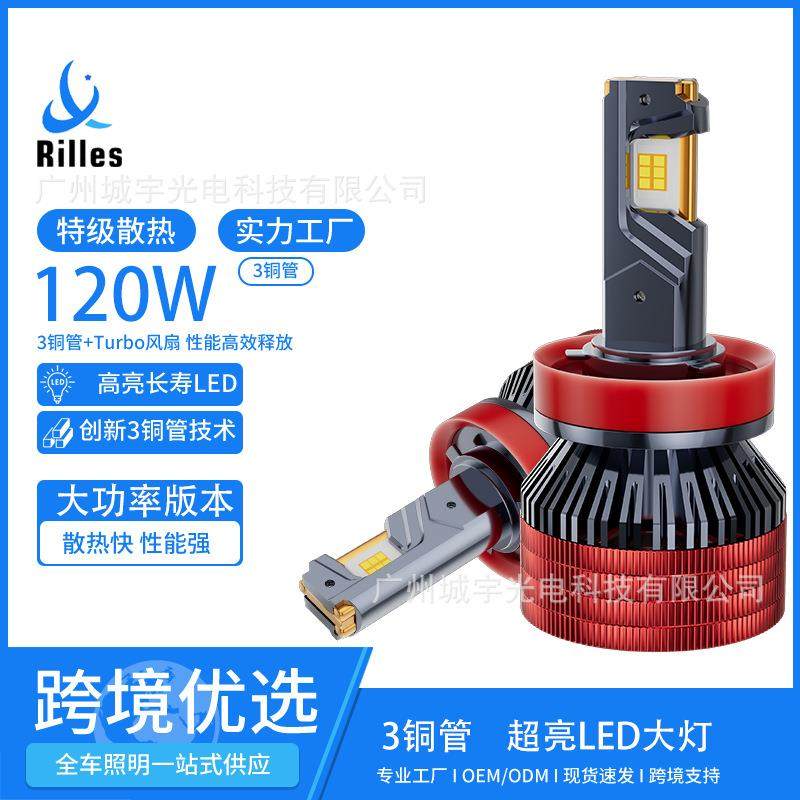 新款热销汽车led大灯H4远近光工厂直销前大灯爆款H7H11