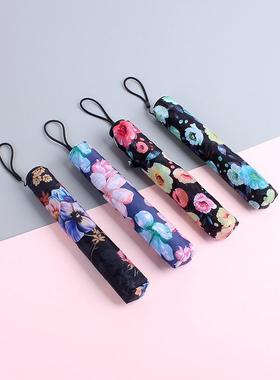 现货SZ164碳纤超轻20D超薄数码印花95克二两伞羽毛伞晴雨伞RECHAR