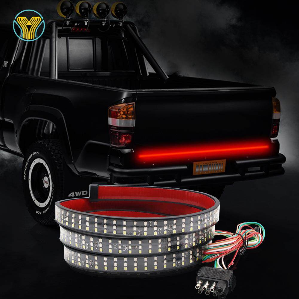 3色皮卡车灯带60英寸led皮卡箭头灯转向灯流光工作灯3排尾灯