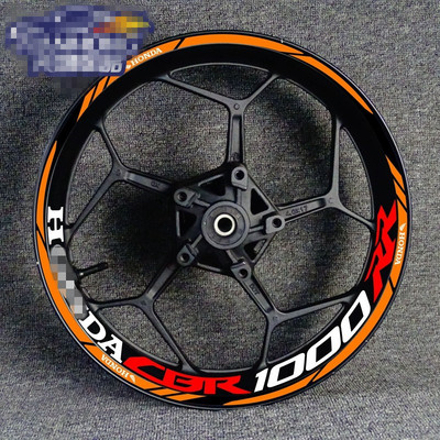 新款CBR650FCBR600RRCBR1000RR F5轮毂车圈轮框改装反光防水贴花