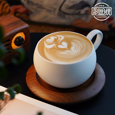 蛋形咖啡杯碟套装拿铁拉花杯陶瓷下午茶高档精致哑光蛋蛋咖啡杯子