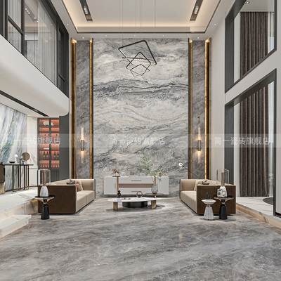 GANI简一 英格兰灰客厅餐厅瓷砖地板砖耐磨防滑大理石瓷砖